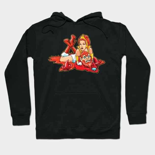 Beauty And The Beast (No Text) Hoodie by boltfromtheblue